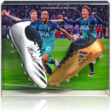 Lucas Moura and Dele Alli Tottenham Hotspur Hand Signed Football Boot Presentation COA