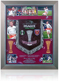 Jarrod Bowen Hand Signed West Ham 2023 Europa Conference League Winners Pennant Framed COA
