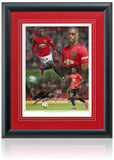 Aaron Wan Bissaka Manchester United Hand Signed 16x12" Montage AFTAL COA