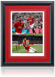 Bruno Fernandes Manchester United Hand Signed 16x12'' Photograph AFTAL COA