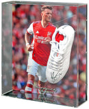 Ben White Arsenal Hand Signed Football Boot Large Display AFTAL COA