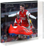 Charlie Patino Arsenal Hand Signed Football Boot Large Display AFTAL COA