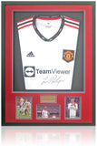 Marcus Rashford Manchester United Hand Signed LED Lit Football Shirt AFTAL COA