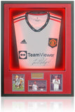 Marcus Rashford Manchester United Hand Signed LED Lit Football Shirt AFTAL COA