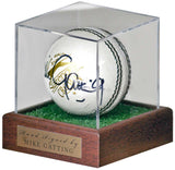 Mike Gatting England Cricket Legend Hand Signed Cricket Ball Display COA
