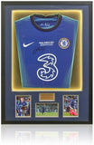 Kai Havertz Hand Signed Champions of Europe LED Lit Chelsea Home Shirt AFTAL Certified