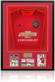 Bruno Fernandes Manchester United Hand Signed LED Lit Football Shirt AFTAL COA
