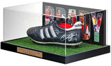 Liam Brady Arsenal Legend Hand Signed  Football Boot Presentation AFTAL COA