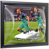 Lucas Moura Hand Signed Tottenham Hotspur Football Boot Dome Display AFTAL COA