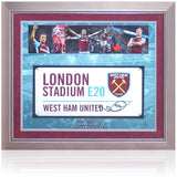 Mark Noble West Ham United Legend Hand Signed Large Presentation AFTAL COA