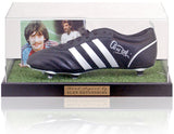 Alan Devonshire West Ham United Hand Signed Football Boot Presentation AFTAL COA