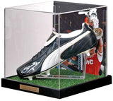 Kenny Sansom Arsenal Hand Signed Football Boot Presentation AFTAL COA
