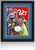 Kasper Schmeichel Leicester City Hand Signed FA Cup Photograph Presentation AFTAL COA