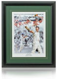 Michael Vaughan Cricket Ashes Legend Hand Signed 16x12'' England Montage COA