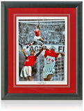 Ian Wright Arsenal Legend Hand Signed 16x12" Montage AFTAL COA