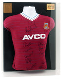West Ham 1985-86 Replica Shirt Hand Signed By Full Squad AFTAL COA