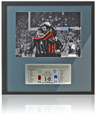 Neil Young Manchester City 1969 FA Cup  12x8'' Hand Signed Photo AFTAL COA