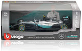 Nico Rosberg Hand Signed Bburago 1/18 Mercedes Formula 1 Race Car AFTAL COA
