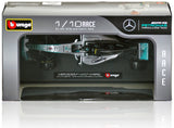 Nico Rosberg Hand Signed Bburago 1/18 Mercedes Formula 1 Race Car AFTAL COA
