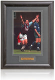 Tony Cottee West Ham United Legend Hand Signed 12x8'' Photograph AFTAL COA
