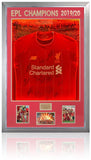 Liverpool LED Premier League Champions 2019-20 Official Home Shirt Hand Signed By 14