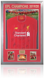 Liverpool LED Premier League Champions 2019-20 Official Home Shirt Hand Signed By 14