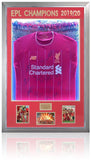 Liverpool LED Premier League Champions 2019-20 Official Home Shirt Hand Signed By 14