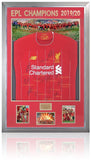 Liverpool LED Premier League Champions 2019-20 Official Home Shirt Hand Signed By 14