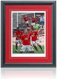 Scott McTominay Manchester United Hand Signed 16x12" Montage AFTAL COA