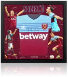 Mark Noble West Ham United Hand Signed Shirt Presentation AFTAL COA