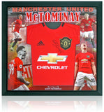Scott McTominay Manchester United Hand Signed Football Shirt Presentation COA