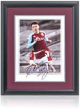 Louie Barry Aston Villa Hand Signed 16x12" Montage AFTAL COA