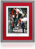 Rafa Benitez Liverpool Hand Signed 2005 European Cup 23x19'' Framed Montage COA