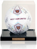 West Ham United 2020/21 Squad Hand Signed Size 5 Football Ball Club COA