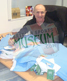 Tueart & Doyle Hand Signed Manchester City 1976 League Cup Final Replica Shirt AFTAL COA