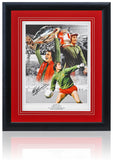 Ray Clemence Liverpool Legend Hand Signed 23x19" Framed Montage COA