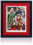 Bruce Grobbelaar Liverpool Legend Hand Signed 16x12'' Montage AFTAL COA