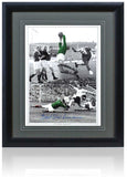 Bert Trautmann Manchester City Legend Hand Signed 23x19" Framed Montage COA