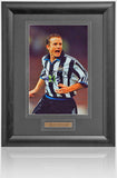 Kevin Gallacher Newcastle United Great Hand Signed 12x8'' Photograph AFTAL COA