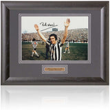 Bobby Moncur Newcastle United Legend Hand Signed 12x8'' Photograph AFTAL COA