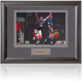 Tony Cottee West Ham United Legend Hand Signed 12x8'' Photograph AFTAL COA