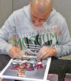 Julian Dicks West Ham United Legend Hand Signed 16x12'' Montage AFTAL COA