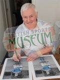 Peter McParland Aston Villa Legend Hand Signed 16x12'' Photograph AFTAL COA