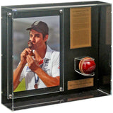 Alastair Cook Hand Signed England Cricket Ball Display AFTAL COA