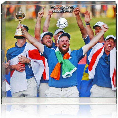 Shane Lowry Ryder Cup 2023 Winning Legend Hand Signed Golf Ball Display COA