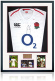 Ben Kay MBE England Rugby Legend Hand Signed Shirt AFTAL COA