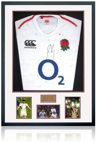 Ben Kay MBE England Rugby Legend Hand Signed Shirt AFTAL COA