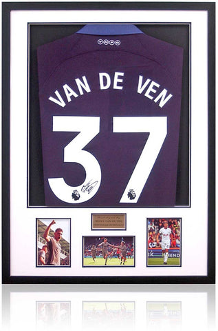 Micky van de Ven Tottenham Hotspur Hand Signed Football Shirt AFTAL COA