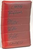 Arsenal Highbury Stadium Directors Seatback Hand Signed by 6 Legends AFTAL COA