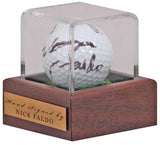 Nick Faldo Golf Legend Hand Signed Golf Ball Display AFTAL COA